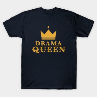 Classy Retro Drama Queen Crown T-Shirt